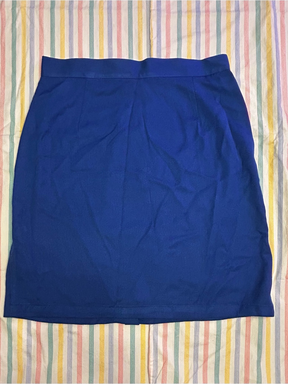 Women's Royal Blue Pencil Skirt - Sleek Office Style